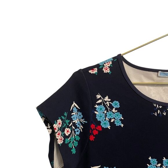 Draper James Floral Ponte A Line Dress Navy Size 1X NWT - Picture 5 of 8